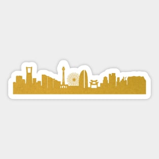 Golden Yokohama Sticker